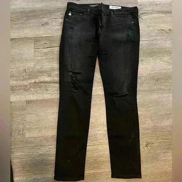 AG-ED Denim Adriano Goldschmied The Legging Ankle Super Skinny Ankle Black - Picture 3 of 6